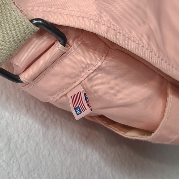 Y2K Ralph Lauren Polo Jeans Co. Pink nylon messenger tote bag - Picture 5 of 16